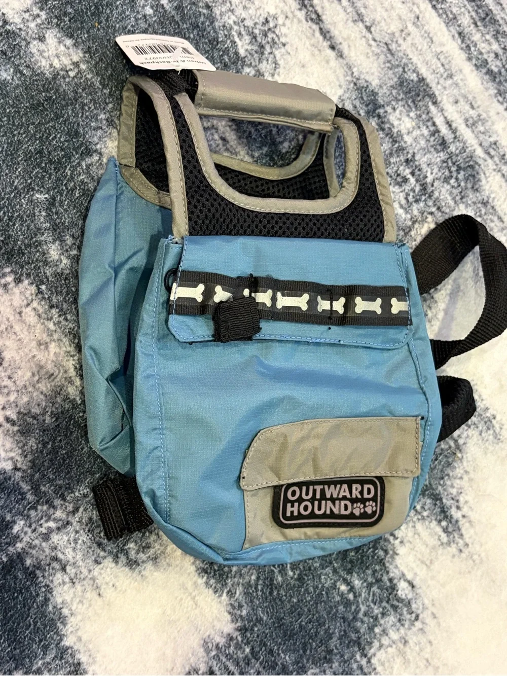 Outward Hound Cool-It Cooling Bandana Small Navy Blue Reflective Vest